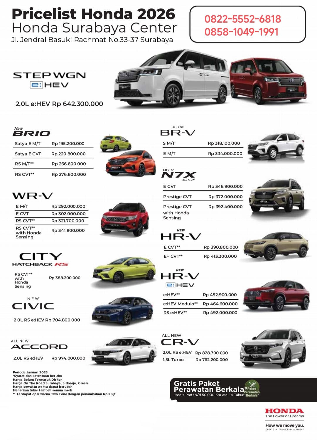 ip260208 - pricelist honda 2026 - sales honda