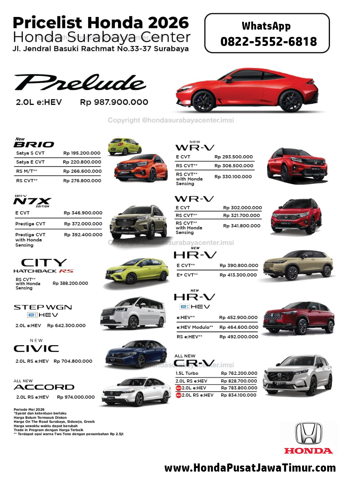 ip260208 - pricelist honda 2026 - sales honda